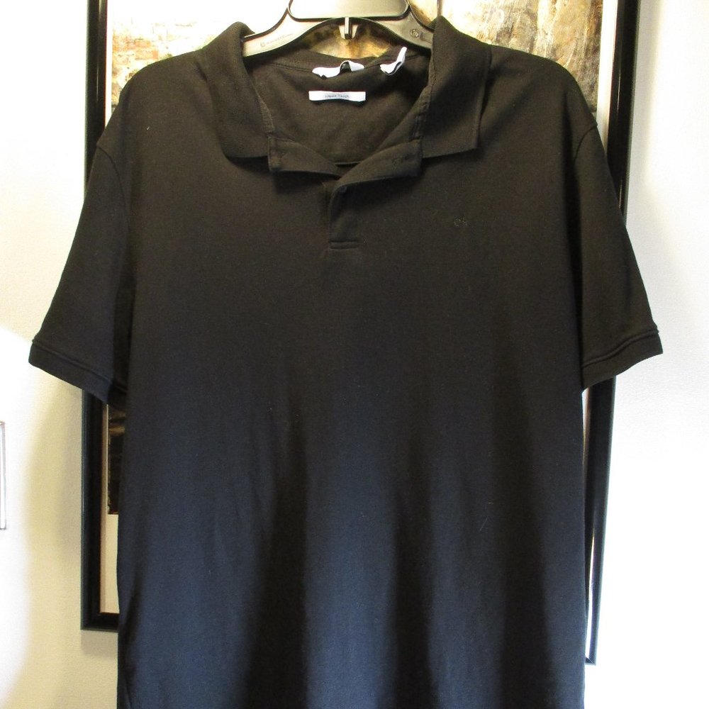 Calvin Klein men’s liquid touch polo shirt black